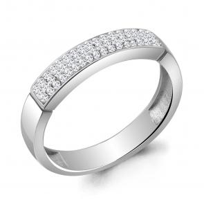 Серебряное кольцо AQUAMARINE с ювелирным кристаллом А66686 фото