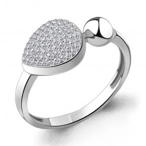 Серебряное кольцо AQUAMARINE с ювелирным кристаллом А66688 фото