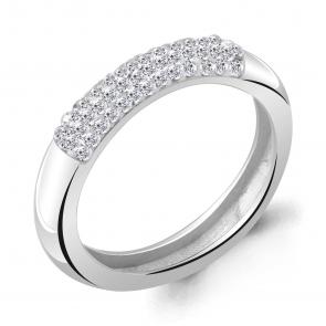 Серебряное кольцо AQUAMARINE с ювелирным кристаллом А66691 фото