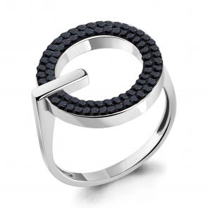 Серебряное кольцо AQUAMARINE с ювелирным кристаллом А66702Ч фото