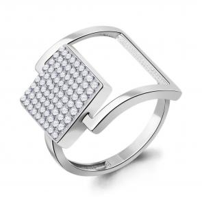 Серебряное кольцо AQUAMARINE с ювелирным кристаллом А66716 фото