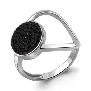 Серебряное кольцо AQUAMARINE с ювелирным кристаллом А66718Ч фото