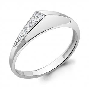 Серебряное кольцо AQUAMARINE с фианитом А67498А фото