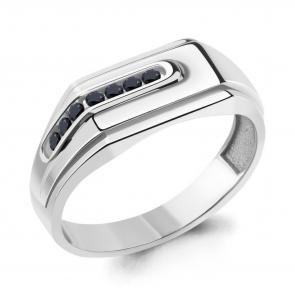 Серебряное кольцо AQUAMARINE с ювелирным кристаллом А67709Ч фото