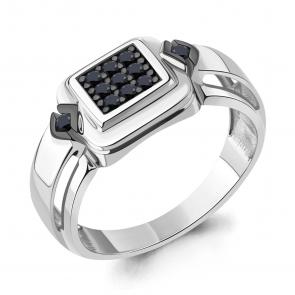 Серебряное кольцо AQUAMARINE с ювелирным кристаллом А67726Ч фото