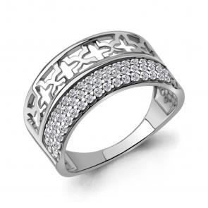 Серебряное кольцо AQUAMARINE с фианитом А67782А фото