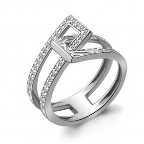 Серебряное кольцо AQUAMARINE с фианитом А67792А фото