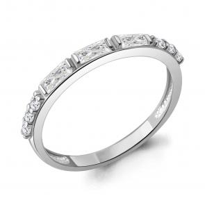 Серебряное кольцо AQUAMARINE с фианитом А67794А фото