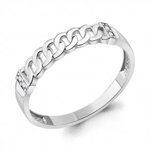 Серебряное кольцо AQUAMARINE с фианитом А67926А фото