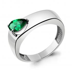 Серебряное кольцо AQUAMARINE с гидротермальным сапфиром А67994П фото