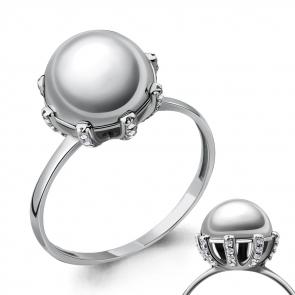 Серебряное кольцо AQUAMARINE с фианитом А68223А фото