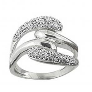 Серебряное кольцо AQUAMARINE с ювелирным кристаллом А68250 фото