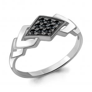 Серебряное кольцо AQUAMARINE с ювелирным кристаллом А68522Ч фото