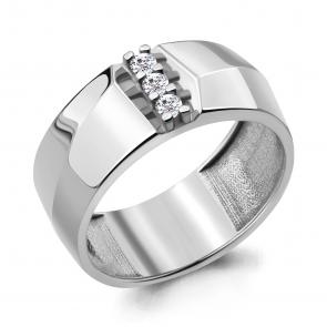 Серебряное кольцо AQUAMARINE с фианитом А68659А фото