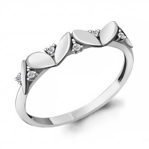 Серебряное кольцо AQUAMARINE с фианитом А68865А фото