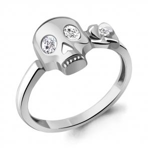 Серебряное кольцо AQUAMARINE с фианитом А68900А фото