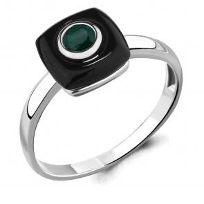 Серебряное кольцо AQUAMARINE с агатом и керамикой А6910809 фото