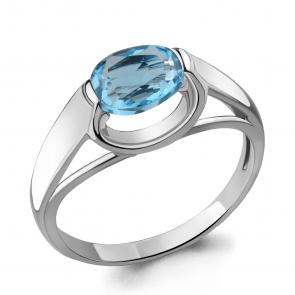 Серебряное кольцо AQUAMARINE с топазом А6914805 фото