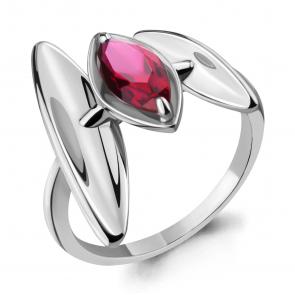 Серебряное кольцо AQUAMARINE с рубиновым корундом А69173604 фото