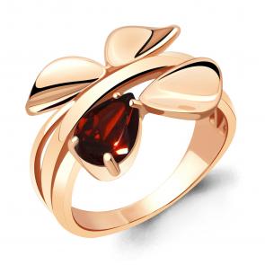 Кольцо из золочёного серебра AQUAMARINE с гранатом А6919203-п фото