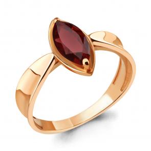 Кольцо из золочёного серебра AQUAMARINE с гранатом А6919703-п фото