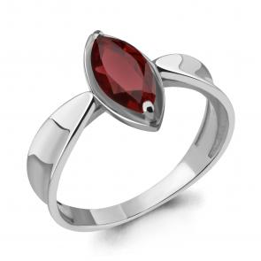Серебряное кольцо AQUAMARINE с гранатом А6919703 фото