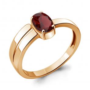 Кольцо из золочёного серебра AQUAMARINE с гранатом А6921803-п фото