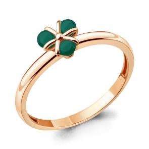 Кольцо из золочёного серебра AQUAMARINE с агатом А6925309-п фото