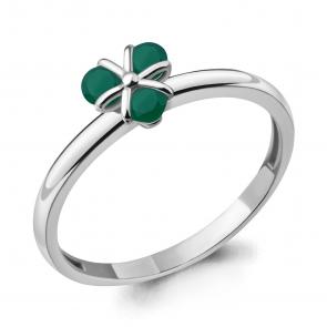 Серебряное кольцо AQUAMARINE с агатом А6925309 фото