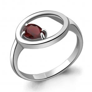 Серебряное кольцо AQUAMARINE с гранатом А6933703 фото