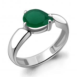 Серебряное кольцо AQUAMARINE с агатом А6935809 фото