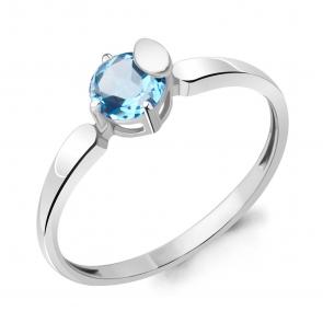 Серебряное кольцо AQUAMARINE с топазом А6941005 фото
