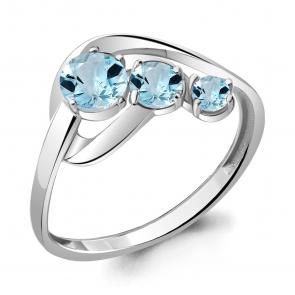 Серебряное кольцо AQUAMARINE с топазом А6941602 фото