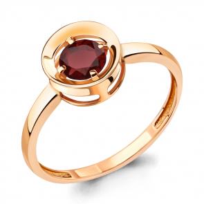 Кольцо из золочёного серебра AQUAMARINE с гранатом А6942003-п фото