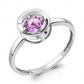 Серебряное кольцо AQUAMARINE с аметистом А6942004 фото