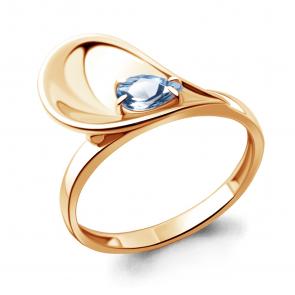 Кольцо из золочёного серебра AQUAMARINE с топазом А6944705-п фото
