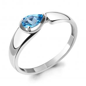 Серебряное кольцо AQUAMARINE с топазом А6945105 фото