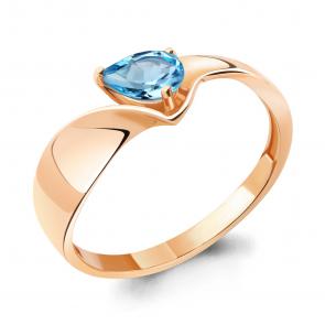 Кольцо из золочёного серебра AQUAMARINE с топазом А6945905-п фото