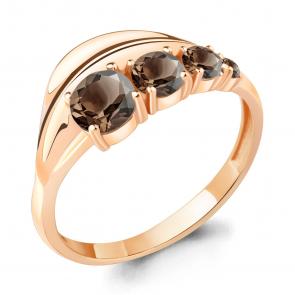 Кольцо из золочёного серебра AQUAMARINE с кварцем А6946401-п фото