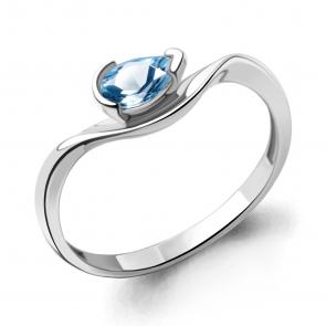 Серебряное кольцо AQUAMARINE с топазом А6946705 фото