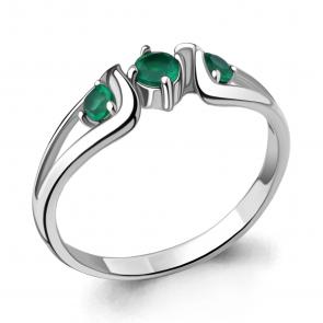 Серебряное кольцо AQUAMARINE с агатом А6946809 фото