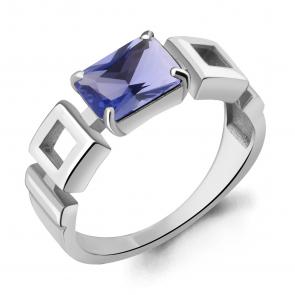 Серебряное кольцо AQUAMARINE с танзанитом А69516603 фото