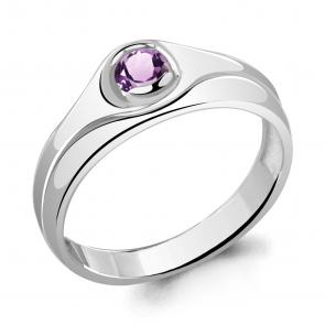 Серебряное кольцо AQUAMARINE с аметистом А6952304 фото