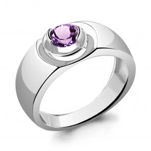 Серебряное кольцо AQUAMARINE с аметистом А6952804 фото