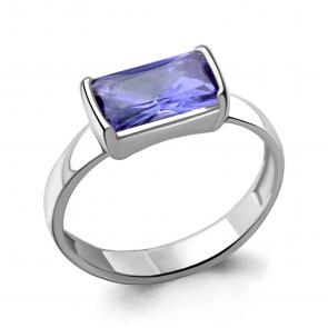 Серебряное кольцо AQUAMARINE с танзанитом А69546603 фото