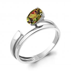 Серебряное кольцо AQUAMARINE с султанитом А6955119 фото