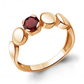Кольцо из золочёного серебра AQUAMARINE с гранатом А6957803-п фото
