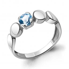 Серебряное кольцо AQUAMARINE с топазом А6957805 фото