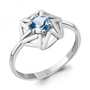 Серебряное кольцо AQUAMARINE с топазом А6960005 фото