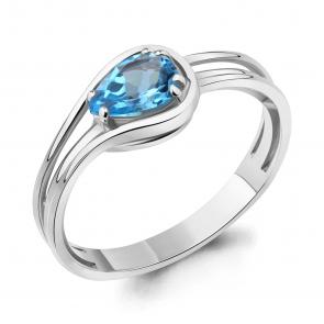 Серебряное кольцо AQUAMARINE с топазом А6960705 фото